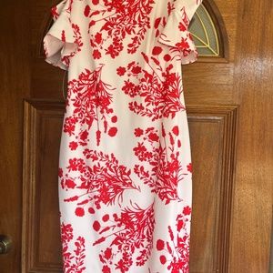 Calvin Klein dress botanical print